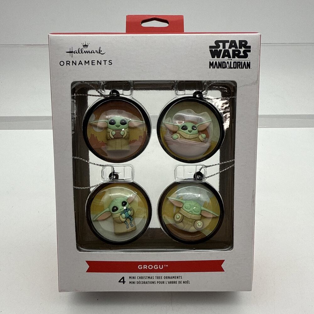 Hallmark Christmas Disney Star Wars The Mandalorian "Grogu" Mini Ornament Set